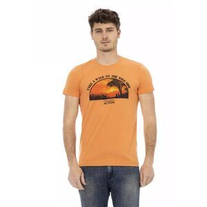 Trussardi Action Orange Cotton Men Men's T-Shirt